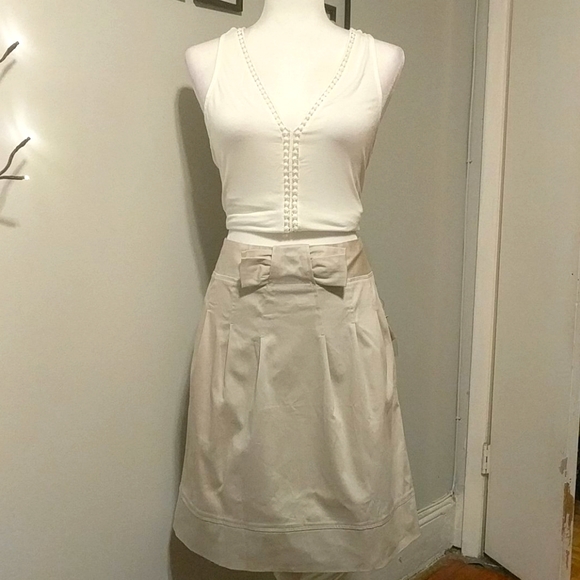 Adrienne Vittadini Khaki Skirt - Picture 1 of 14